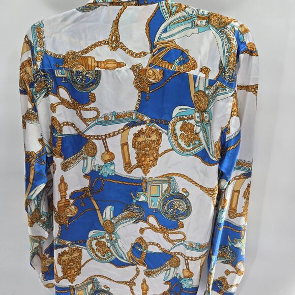 Ace of Diamond Long Sleeve Button Down Men's Shirt Large - Picture 2 of 7